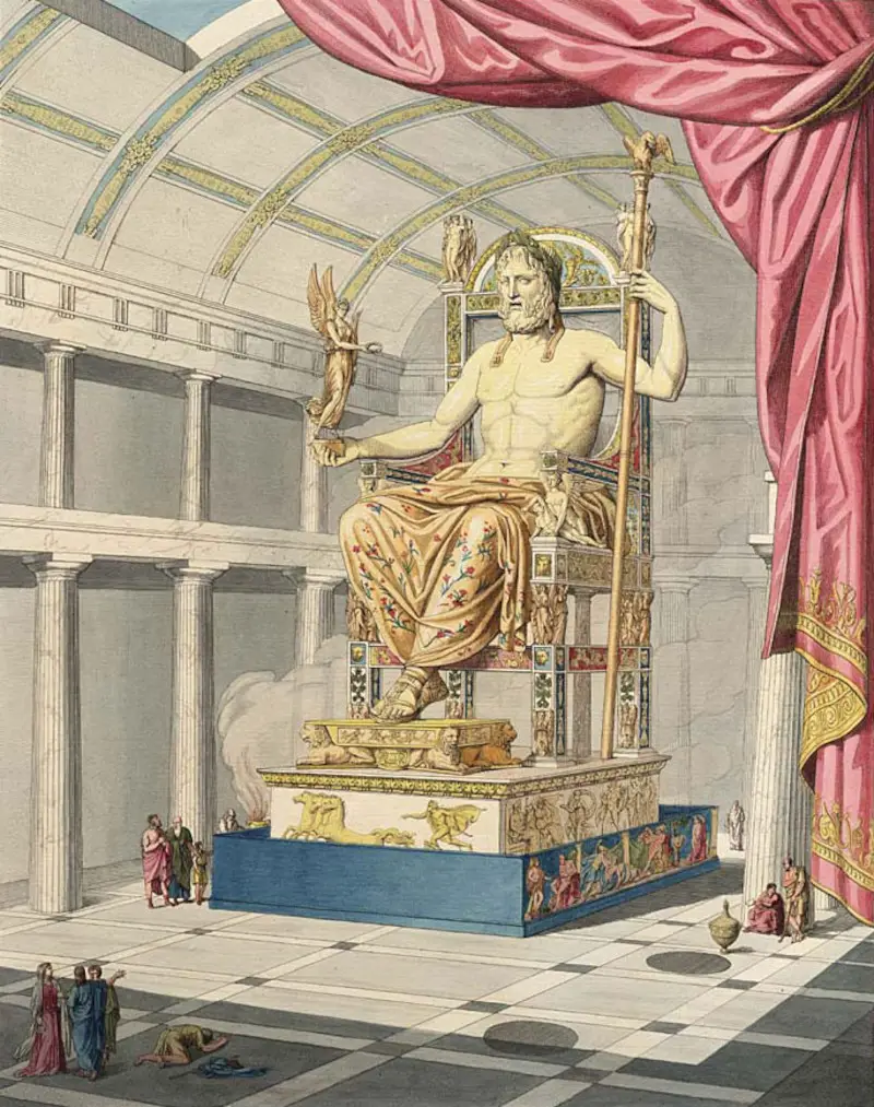 Statue of Zeus at Olympia - Seven Wonders of the Ancient World